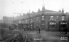 View: s20724 Star and Garter Hotel, Nos. 82, 84, 86, 88 etc., Winter Street and Weston Street junction with Winter Street Hospital in the background