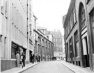 Sheffield Telegraph and Star offices, York Street, looking towards High Street and Foster's Buildings