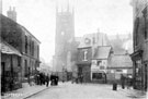 Worksop Road looking towards Kay's Corner (left) and Christ Church, Attercliffe Road