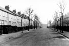 Heather Road, High Wincobank, Flower Estate looking towards Braken Road with the brickfields chimney in the background