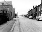 No. 88 Willoughby Street (left), terraced and prefab housing Hinde Street