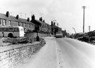Holywell Road at the junction with Ebden Street looking towards Tyler Street showing the Mobile Library