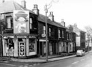 View: s20986 Howard Road from junction with Duncombe Street. Premises include G. E. Calvert, Greengrocer, No 135, Howard Road