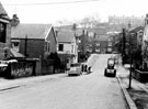 Huntingtower Road looking towards Ecclesall Road and rear of houses fronting Blair Athol Road