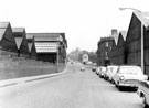 English Steel Corporation, River Don Works, Janson Street from Abyissinia Bridge looking towards Carbrook School, Attercliffe Common English Steel Corporation, River Don Works, Janson Street from Abyissinia Bridge looking towards Carbrook School, Attercliffe Common