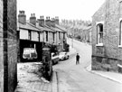 Kent Road from Gleadless Road, Waggon and Horses public house, right. Court 1 situated behind cottages on left Kent Road from Gleadless Road, Waggon and Horses public house, right. Court 1 situated behind cottages on left