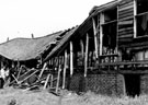 Demolition of a temporary tuberculosis ward at Crimicar Lane Hospital