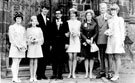 Unidentified wedding group at the Immaculate Conception Church, Spinkhill, Derbyshire Unidentified wedding group at the Immaculate Conception Church, Spinkhill, Derbyshire