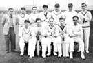 Cricket team, most probably Beighton Cricket Club as photograph is taken at Beighton Sports Ground