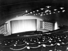 Auditorium of The Odeon, junction of Norfolk Street and Flat Street. Opened 16th July 1956. Closed 5th June 1971 and reopened the following day as a Rank bingo hall