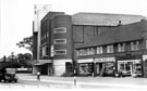 Forum Cinema (later Essoldo) and Nos. 413, G. Francis, hairdresser, 415, The Ring Fruit Co. Ltd. and 417, H.C. Bennett, butcher, Herries Road, Southey Green