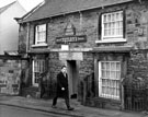 Cross Daggers Inn, No. 14 Market Square, Woodhouse. Date over doorway is 1658 Cross Daggers Inn, No. 14 Market Square, Woodhouse. Date over doorway is 1658