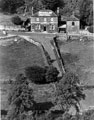 View: s21595 Elevated view of Rivelin Hotel, Tofts Lane, (also known as Rivelin Tavern). Built in the 1850s as a mill cottage and converted into a public house several years later. Roscoe Bank, right