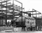 Lyceum Hotel, No. 19 Pond Hill, during the construction of the General Post Office extension
