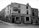 Derelict Whitby Hotel, No. 106 Addy Street at junction of Arthur Street (street facing photographer)
