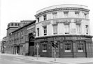 Lady's Bridge Hotel and Whitbread (East Pennines) Ltd., Exchange Brewery, Bridge Street from Waingate Lady's Bridge Hotel and Whitbread (East Pennines) Ltd., Exchange Brewery, Bridge Street from Waingate