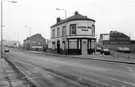 View: s21720 Golden Ball public house (later The Turnpike public house), No. 838 Attercliffe Road and with part of Hadfields Ltd, Leeds Road (right)