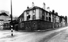 Ye Old English Samson public house, Nos. 1-3 Duke Street, from junction with Broad Street, 1960-1965