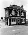 View: s21897 Railway Hotel, No. 184 Bramall Lane, decorated for the royal wedding of Prince Charles and Lady Diana (Prince and Princess of Wales), on July 29th 1981