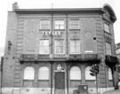 The Boulogne public house, Nos. 28 - 30 Waingate, at junction of Castlegate, after fire. Previously Bull and Mouth Public House, also known as Tap and Spile and Tap and Barrel. Opened 1790s