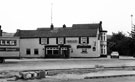 Road works outside the Old Crown Inn, No. 710 Penistone Road and the junction with Sedgley Road Road works outside the Old Crown Inn, No. 710 Penistone Road and the junction with Sedgley Road