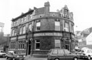 Norfolk Arms Hotel, Nos. 195 - 199, Carlisle Street and junction with Gower Street (right)