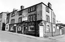 Exchange Hotel, No. 53 Eldon Street, junction of Chester Street. At the time of photograph occupied by Hallamshire Builders Ltd.