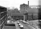 View: s22319 S.H. Ward and Co. Ltd., Sheaf Brewery, Ecclesall Road, from William Street. Rear of Star Picture House on right
