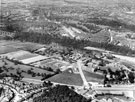 City General Hospital with Firth Park in background (later became Northern General Hospital). Herries Road in foreground