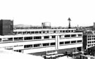 View across the Sheaf Valley area, City Centre. General Post Office, Pond Hill, foreground