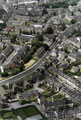 Aerial view of Crookes. St. Thomas' Church, is on the top left. Wesley Hall Methodist Church and former Crookes Endowed School (now Centre),  top right. Roads in foreground include Coombe Road, Elgin Street and Carson Road