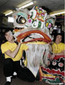 Chinese New Year Lion Dancers at Parson Cross Library, Margetson Crescent