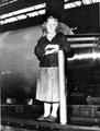 Nellie Gunstone who worked all her life in heavy industry as a borer - pictured retiring from Hadfields in 1979 Nellie Gunstone who worked all her life in heavy industry as a borer - pictured retiring from Hadfields in 1979