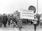 Cortonwood Women Against Pit Closures March, Cortonwood Colliery, Barnsley during the Miners Strike of 1984/5