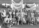 Women Against Pit Closures trip to London during the 1984 Miners Strike