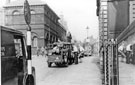 View: s22874 Civil Defence exercises in Surrey Street with (left) the Masonic Hall, probably 1950's