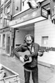 View: s22902 Stephen Shephard busking outside Charles Street Station public house