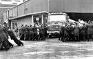 Pickets at British Steel Corporation's Templeborough works during the steel strike