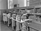 View: s22996 Central Library, Central Commercial and Technology Library, Surrey Street. Class from Commercial College