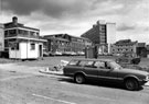 Arundel Lane, rear of the former premises of Charles Kirkby and Sons Ltd., cabinet case manufacturers No. 123 Arundel Street from Charles Street. Vacant lot used as a car parks site of Arthur Davy and Sons