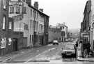 Herbert M. Slater Ltd., Venture Works, pocket knife manufacturers, No. 105  Arundel Street from the junction with Howard Lane looking towards Charles Lane and Charles Street