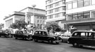 View: s23101 Taxi rank, Barkers Pool with the City Hall and Fountain Precinct offices in the background