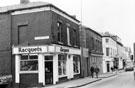 Racquets, sports goods suppliers, No. 95 Division Street at the junction with Canning Street looking towards Trafalgar Street