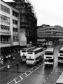 View: s23273 Elevated view of High Street looking towards the junction with Fargate and Church Street known locally as Coles Corner even though Cole Brothers building was demolished and replaced some years before
