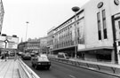 View: s23284 C and A  Modes Ltd., Nos. 59 - 65 High Street looking towards The Hole in the Road, Castle Square