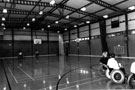 Basketball in the Spinal Unit gymnasium, Lodge Moor Hospital