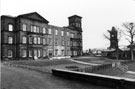 Queenswood Block Wards 25-28, Middlewood (Psychiatric) Hospital  with Clock Tower Administration Block in the background