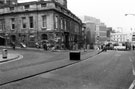 View: s23732 Court House (originally the Town Hall), Waingate from the junction with Castle Street and Haymarket looking towards the New Court House