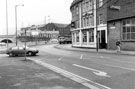 View: s23738 Alexandra Hotel, Exchange Street from Castlegate looking towards Merchants Crescent Coal Offices and other Canal Basin buildings