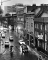 View: s23744 Elevated view of Campo Lane in a downpour